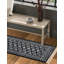 Tapis traditionnel Hinshaw noir et blanc-840257627