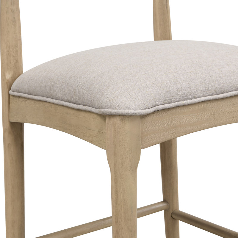 Tabouret de comptoir en tissu galet (sans la table), Tabouret de comptoir (siège d'une hauteur de 26,5