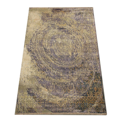Tapis en laine et soie népalaise oxydée 8 X 10