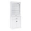 Armoire de rangement blanche avec quatre portes
