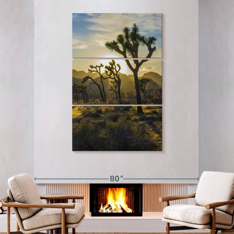 Harnek Joshua Tree Park Desert Field, 65" H x 42" W