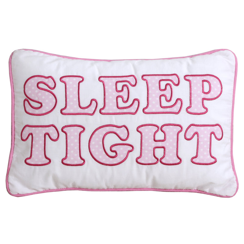Appliqued Cotton Throw Pillow