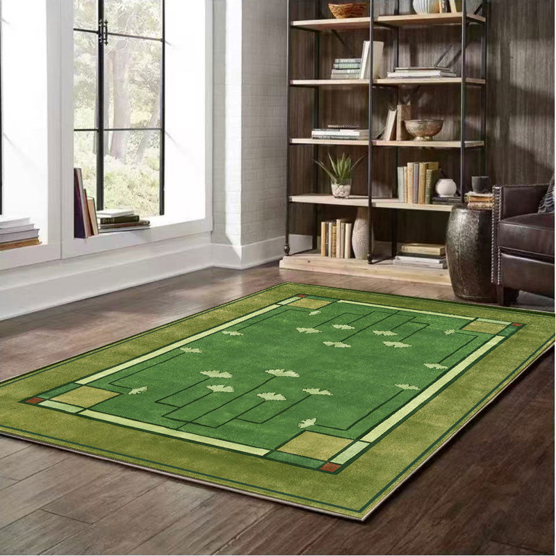 Crafters & Weavers Arts and Crafts Collection Area Rug Ultra Soft Washable Rug, Non Slip, Indoor, Stain Resistant Rugs for Living Room Bedroom Vintage Home Decor (5.7' x 7.8')