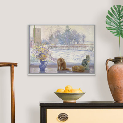«Winter Prospect with Cats» par Timothy Easton - reproduction d'art sur toile