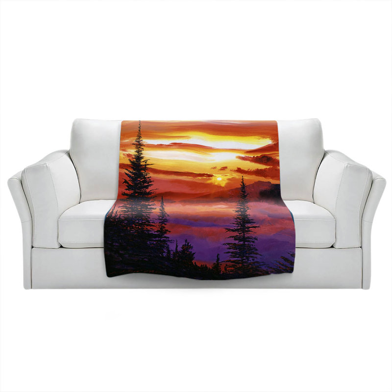Hand Woven Throw Blanket, 51" x 60"