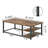 47" Adjustable Shelf Modern Coffee Table, Brown-1523920142