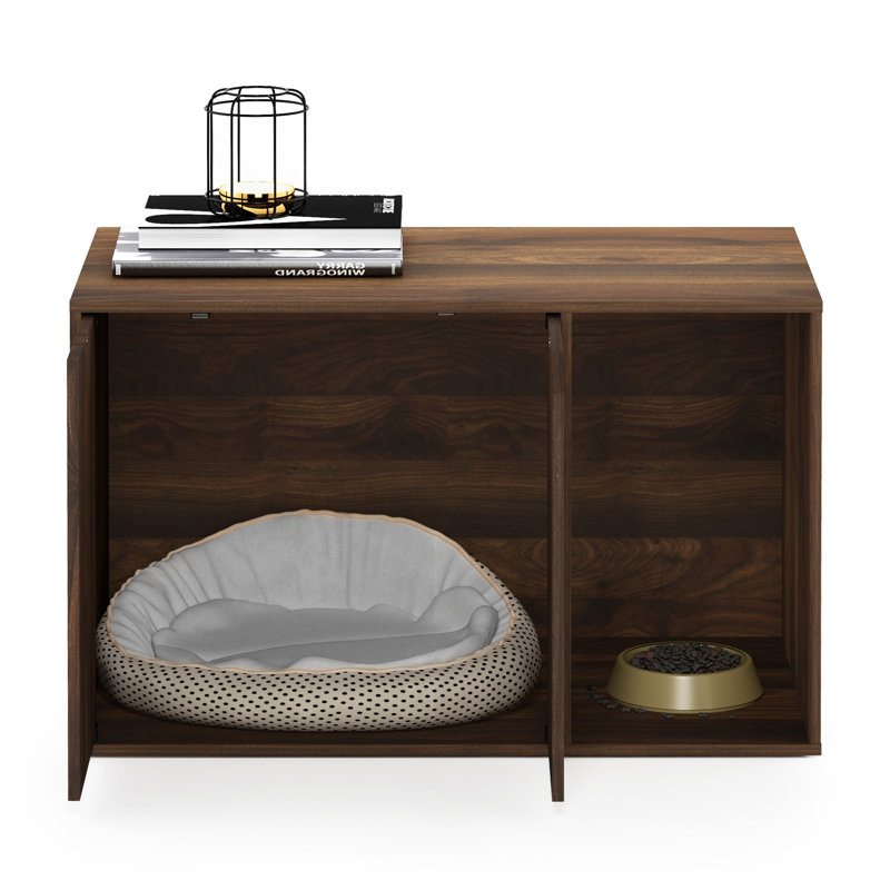 Daphie Litter Box Enclosure, Walnut, 17.7" H x 31.3" W x 19.7" D