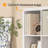 Bookshelf with Storage Bins, 8-Cube Storage Organizer Wooden Bookcase Open Book Shelf, White
