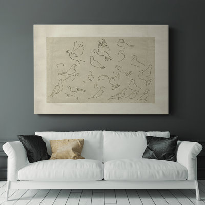 Vintage Sketch Work-LV -Gallery Wrapped Cavas