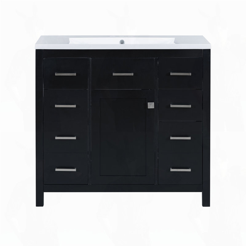 Meuble-lavabo de rangement multifonctionnel