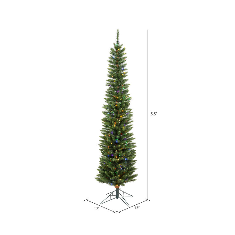 The Holiday Aisle® Durham Pole Pine Artificial Christmas Tree & Reviews ...