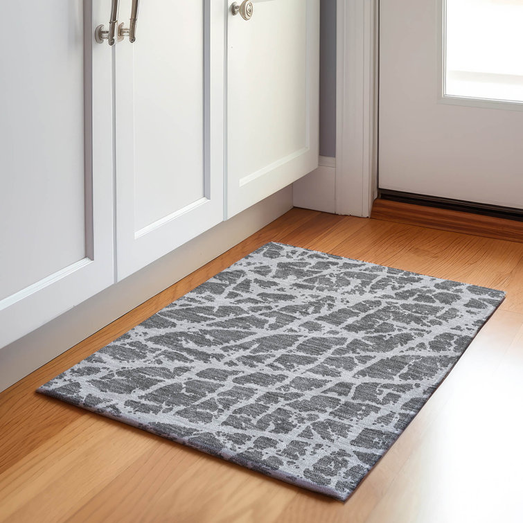 Premium Machine Washable Cerrito AMF501 Charcoal Rug