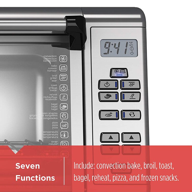 Black + Decker Stainless Steel 8-slice Toaster Oven, 8-Slice