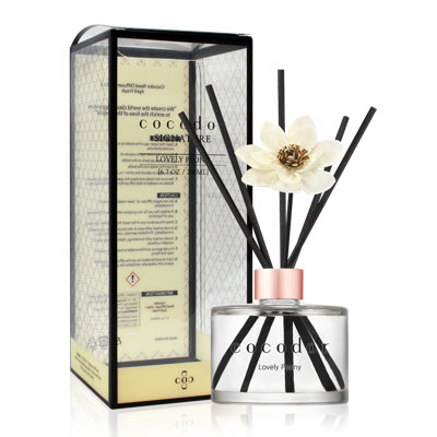 Diffuseur de fleurs blanches Cocodor 200 ml (6,7 oz) / Opkg / belle pivoine [ensemble de 15]