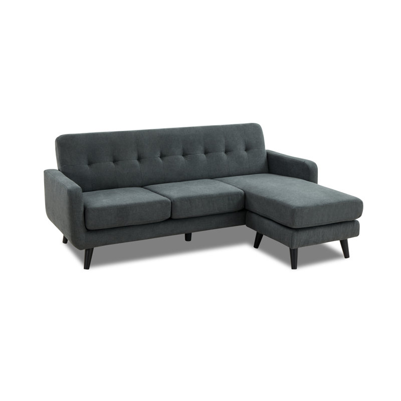 Bever Modular Corner Sofa, Dark Grey, Right Hand Facing