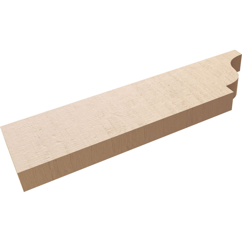 Queue de chevron Timberhane en faux cèdre brut Newport, l 2 po x H 6 po x L 24 po, brun clair apprêté