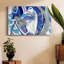 Toile tendue avec galerie Blue Flow-1590571694