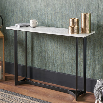 Vitiello 112cm Marble Top Console Table