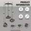 Hongtuo 3 - Light Matte Black Kitchen Island Pendant