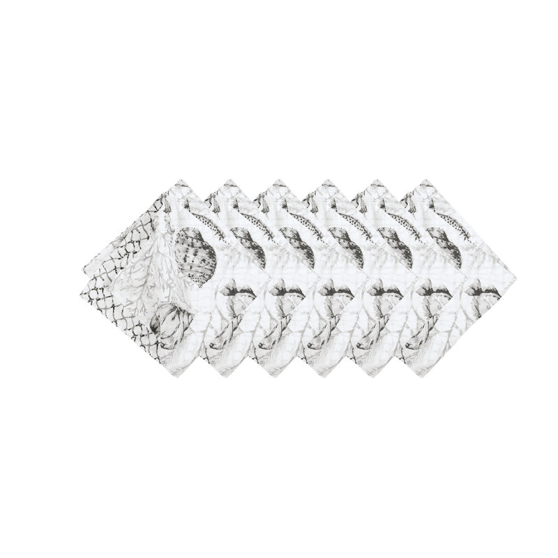 Kutz Fenwick Isle Gray Cotton Napkin