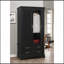 Armoire traditionnelle noire élégante-1340261479