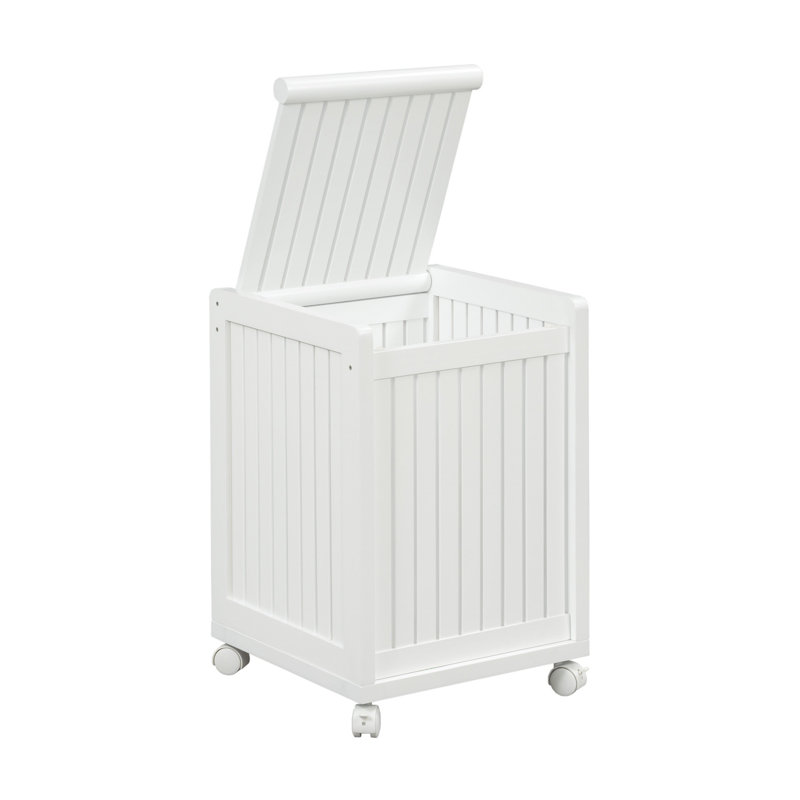 Panier à linge avec couvercle Hales, Blanc