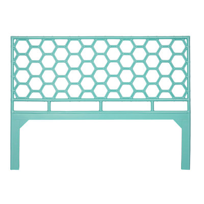 Honeycomb Wicker/Rattan Open-Frame Headboard