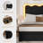 Upholstered LED Bed Frame with Drawer-299003171-299003196