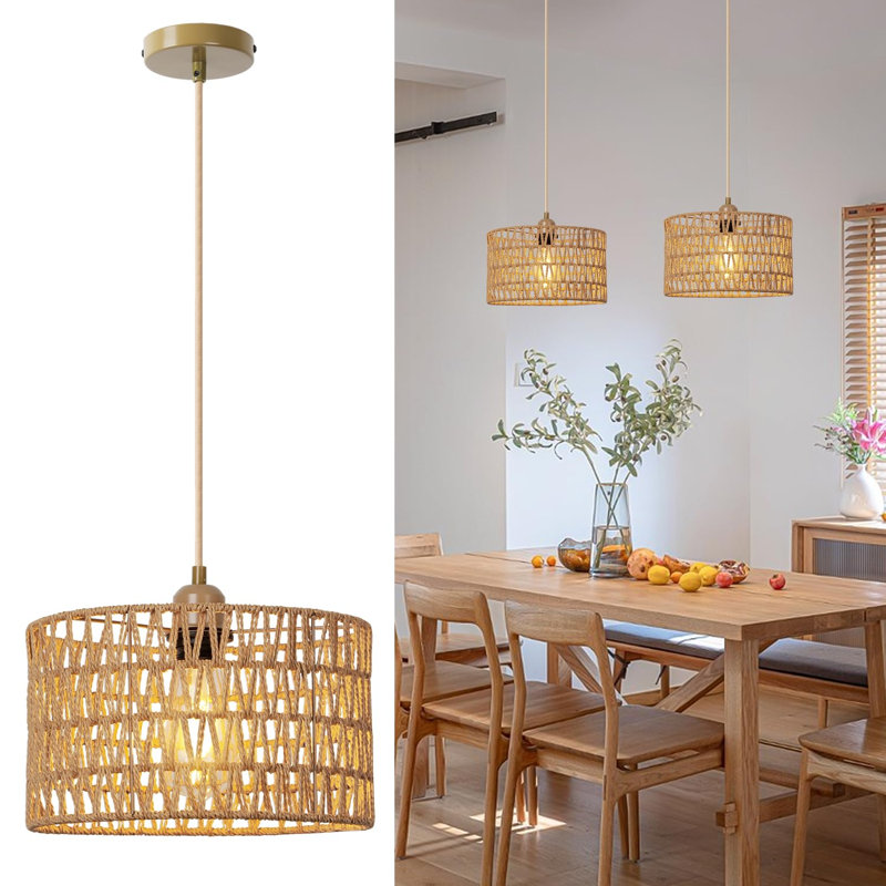 Wynyard 1 - Light Bronze Drum Pendant
