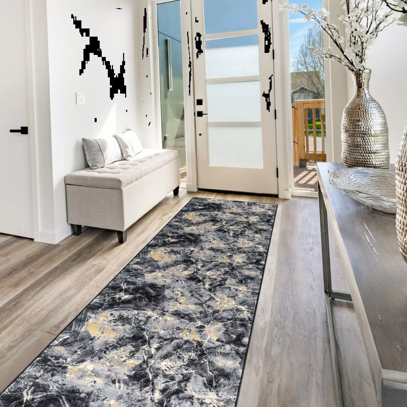 Luxury Non Slip Marble Design Large Area Rugs Living Room Bedroom Soft Carpet Hallway Abstract Pattern Floor Mats Door Mat