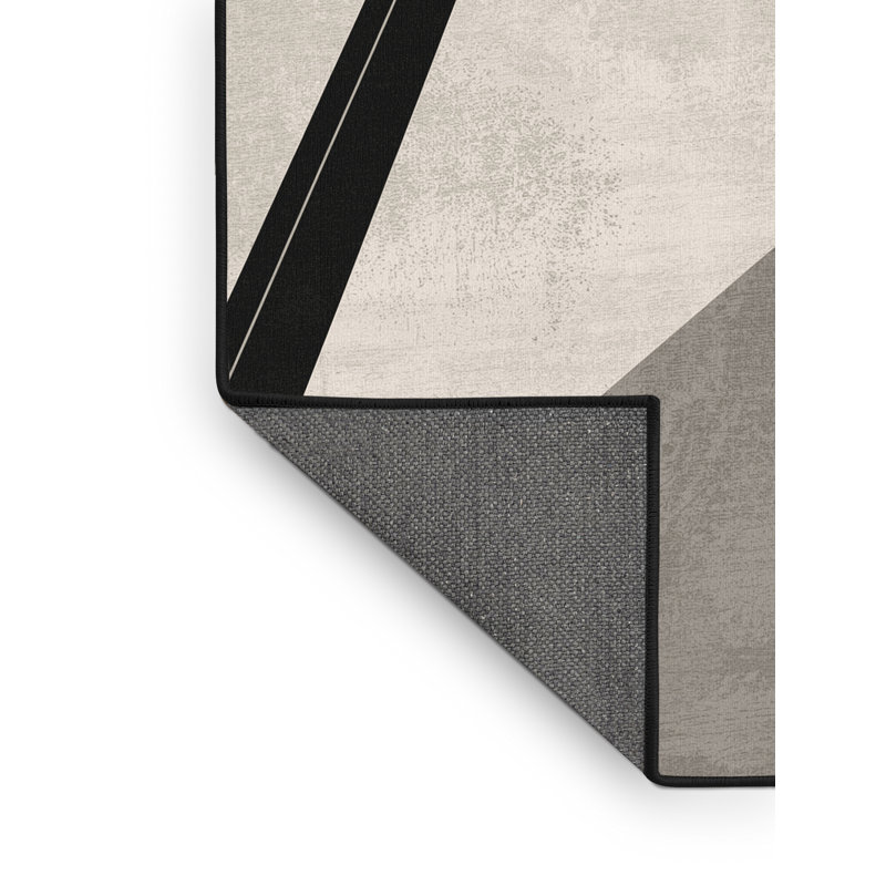 Tapis industriel beige moelleux et moelleux Endymion, 8 x 10