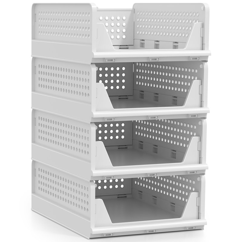 Ensemble de 4 tablettes pliantes Sorbus, H 5,5 po x l 12,75 po x P 16,75 po