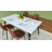 Albury Howington Modern Dining Table for 6 People  with Flat Iron Legs Adjustable Feet Premium Edge Finishes-592840385