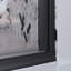 Deluxe 61 in. W x 71.375 in. H Hinged Semi-Frameless Shower Door and Inline Panel in Matte Black-50217697