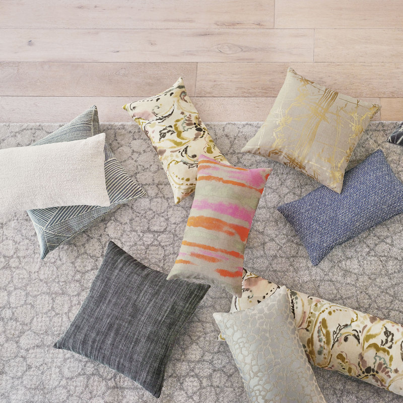 Bezel Square Pillow Cover & Insert