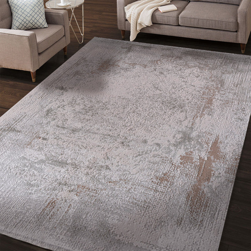 Tapis en coton Lakyn, Rectangle 2 pi 7 po x 6 pi 6 po