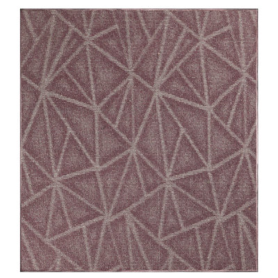 Tapis mauve à motif géométrique Dicus