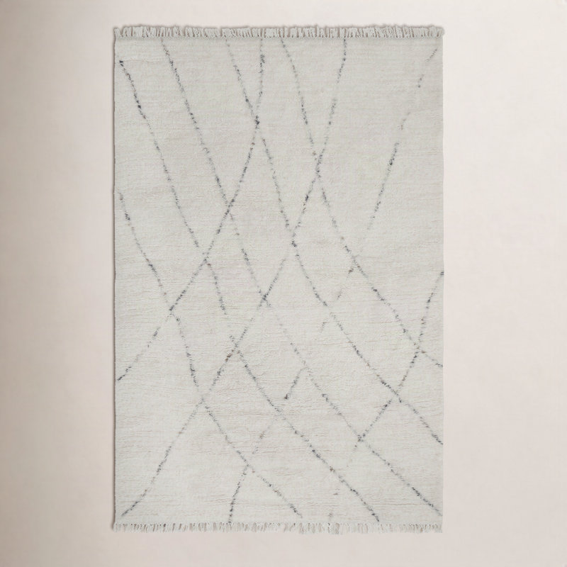 Tapis en laine tissé à la main Costero, Rectangle 7 pi 6 po x 9 pi 6 po