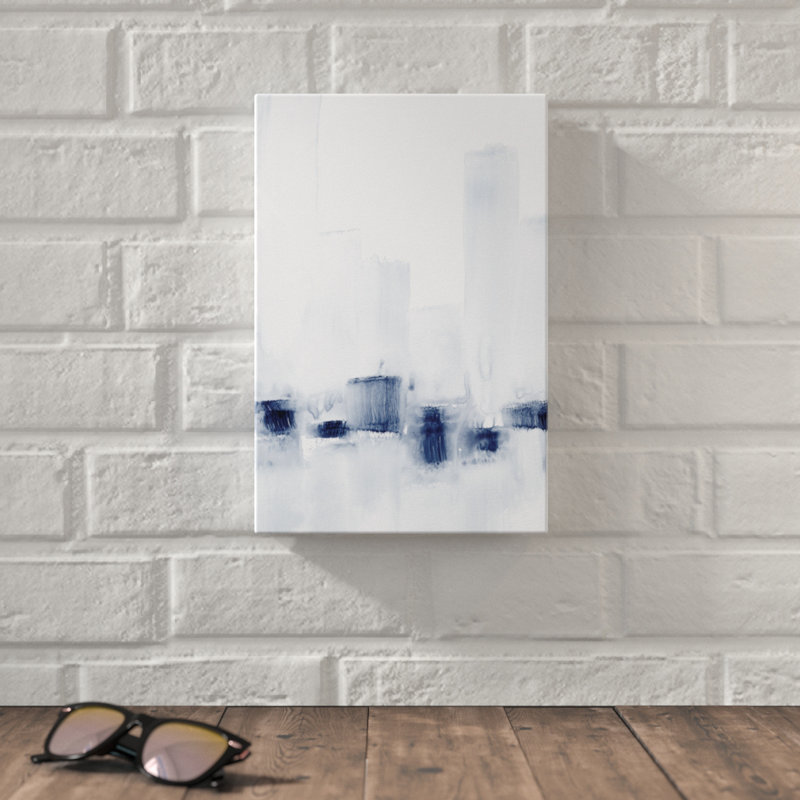City Across The Water II by Ethan Harper - Wrapped Canvas Painting, 30cm H x 20cm W, Wrapped Canvas
