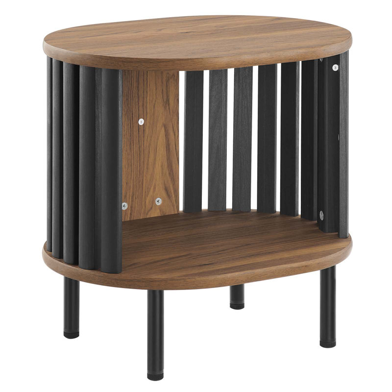 Table de bout Fortitude, Noyer, Noyer / noir