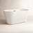 54'' x 29'' Freestanding Soaking Acrylic Bathtub-81515706