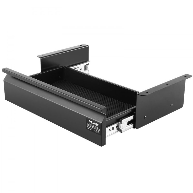 16 in Under Desk Drawer Organizer Slide-out Drawer Space Saver for Home Office