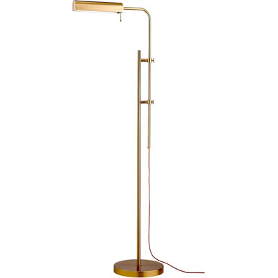 Maesynn Cedric Adjustable Pharmacy Floor Lamp - Industrial Design for Reading, Crafting, Work - 10W LED, Height 45-61 inches - Ideal for Living Room, Bedside, Office