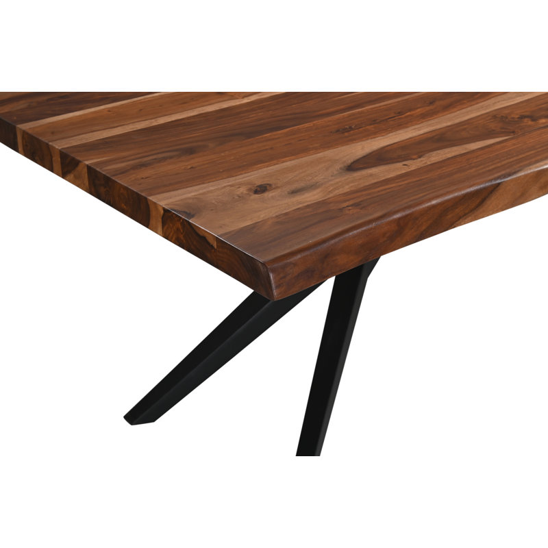Rosewood Rectangular Dining Table, 30"H x 94"L x 42"W, Brown Wood