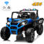 Voiture électrique bleue pour enfants 2V avec télécommande et lumières DEL bleues 24V-97871938