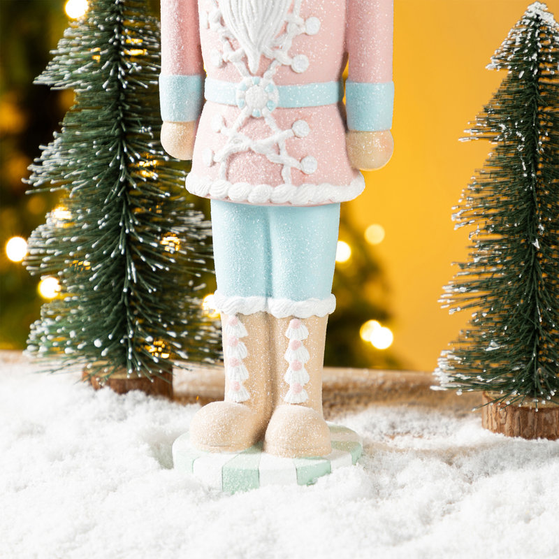 Hand Finished Resin Cupcake Nutcracker Accent, 18.25" H x 4.75" W x 4" D