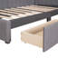 Lit de jour en tissu d'ameublement (gris)-355649868