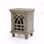 Table de chevet en bois gris antique