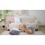 Ensemble de 2 housses de coussin en fausse fourrure de lapin de luxe - coussins décoratifs en peluche ultra doux de 17,7 po x 17,7 po pour canapé et chambre à coucher-117987187