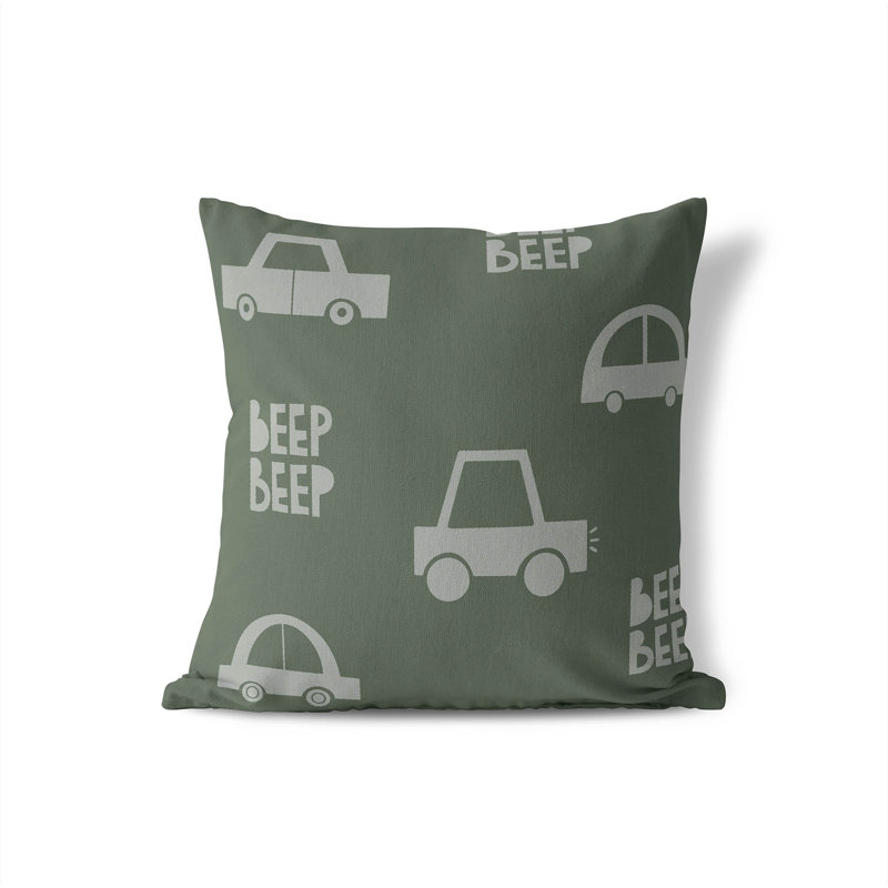 Coussin Beep, H 16 po x l 16 po, Vert